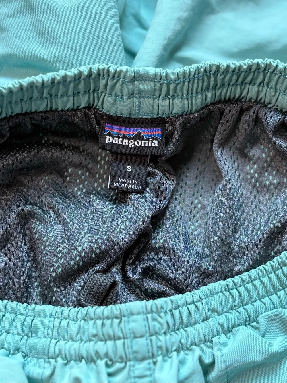 Patagonia Baggies Shorts Men’s Small Mint Green Lined Outdoor Hiking Swim trunks